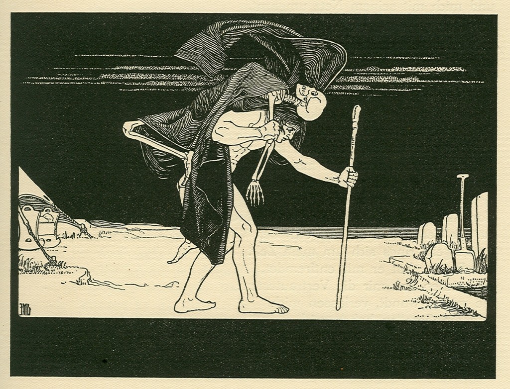 "Dybbuk" by Ephraim Moshe Lilien.